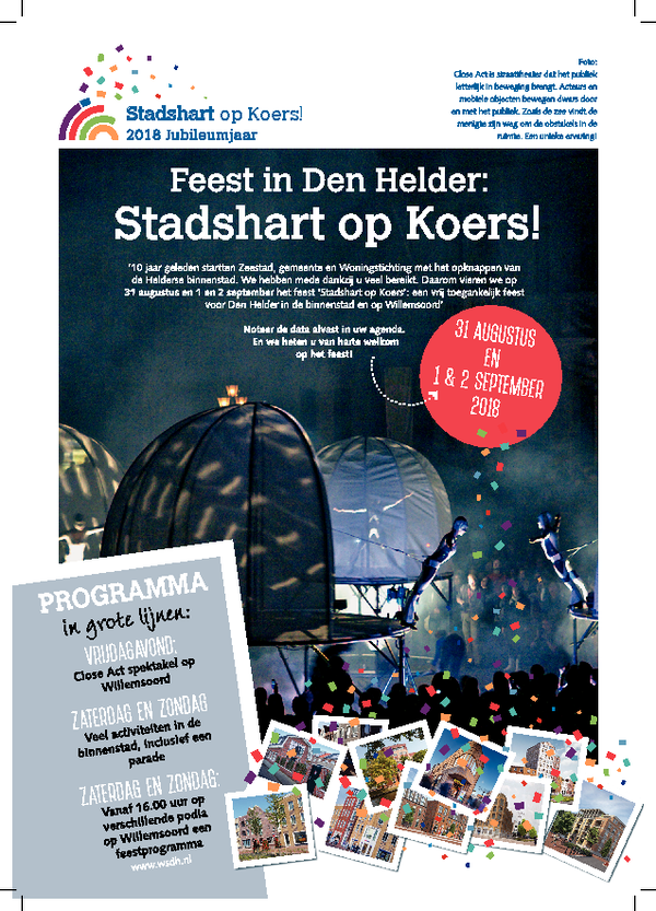 den helder, festival, stadshart op koers, 