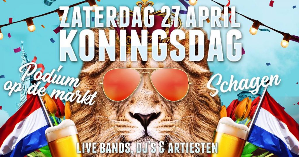 Schagen, Koningsdag, Feest, op de markt,