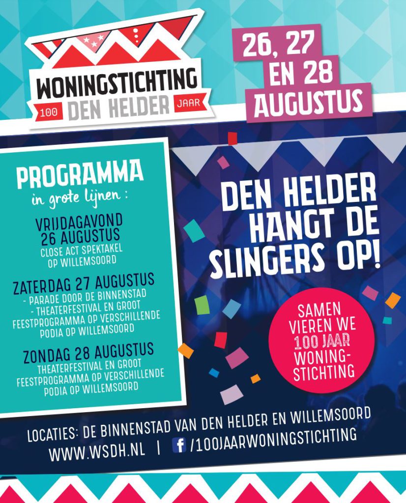 Woningstichting, Den Helder, feest, programma